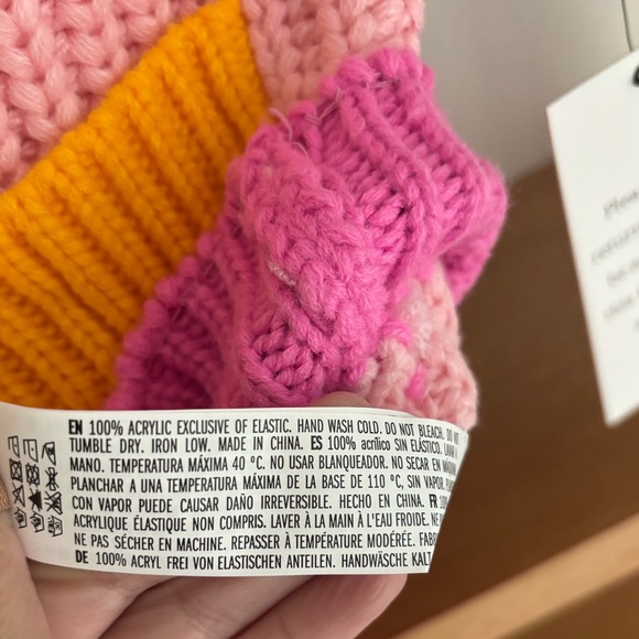 English Factory Pink Multicolor Chunky Knit Sweater - Picture 4 of 10